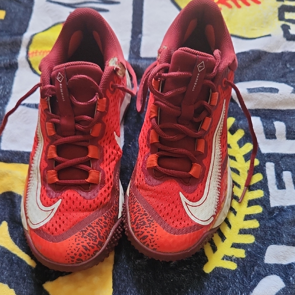 Nike Red and White Athletic Shoes